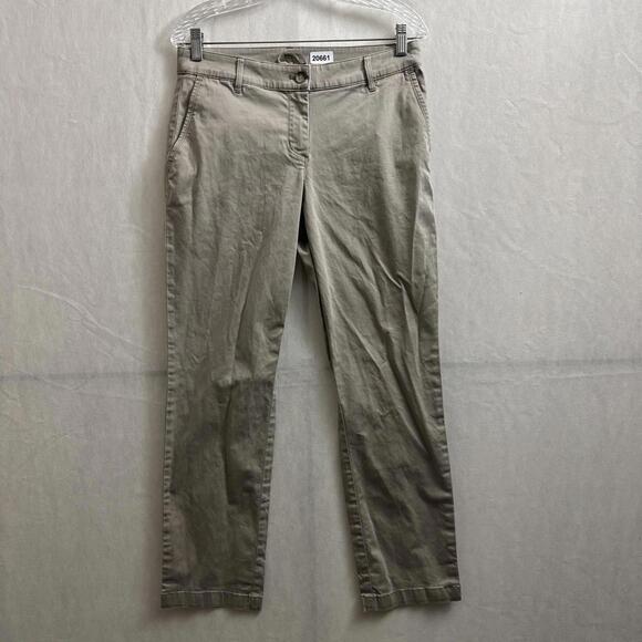 Tommy Bahama Denim Women’s Size 6 Brown Slim Straight Leg Crop Chino Pants - Picture 1 of 12